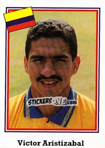 Sticker Victor Aristizabal - World Cup USA 1994 - Euroflash