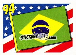 Sticker Brazil - World Cup USA 1994 - Euroflash