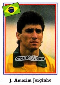 Sticker J. Amorim Jorginho - World Cup USA 1994 - Euroflash