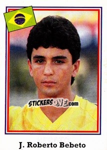 Sticker J. Roberto Bebeto - World Cup USA 1994 n. 89 - Euroflash