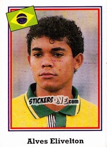 Sticker Alves Elivelton - World Cup USA 1994 n. 91 - Euroflash
