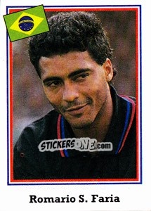 Sticker Romario S. Faria - World Cup USA 1994 n. 92 - Euroflash