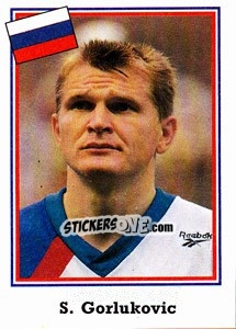 Sticker Sergei Gorlukovic - World Cup USA 1994 - Euroflash