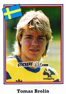 Sticker Tomas Brolin - World Cup USA 1994 n. 126 - Euroflash