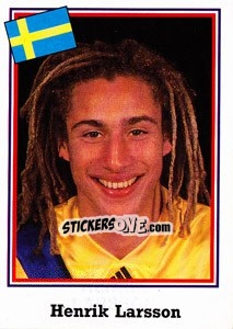 Sticker Henrik Larsson - World Cup USA 1994 n. 128 - Euroflash