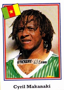 Sticker Cyril Makanaki - World Cup USA 1994 n. 136 - Euroflash