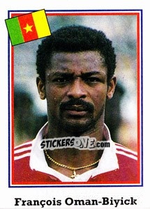 Sticker Francois Oman-Biyick - World Cup USA 1994 n. 140 - Euroflash