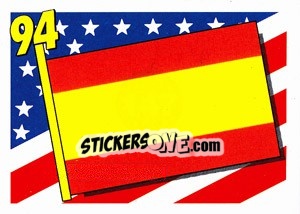 Sticker Spain - World Cup USA 1994 - Euroflash