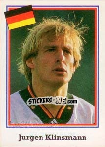 Sticker Jurgen Klinsmann - World Cup USA 1994 n. 163 - Euroflash