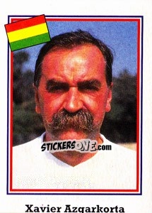 Sticker Xavier Azgarkorta - World Cup USA 1994 - Euroflash