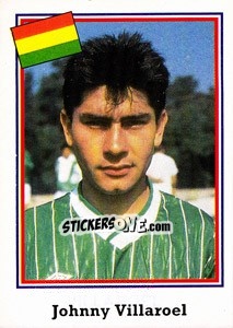 Sticker Johnny Villaroel - World Cup USA 1994 - Euroflash