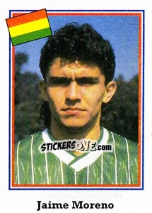 Sticker Jaime Moreno - World Cup USA 1994 - Euroflash