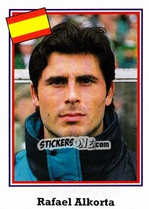 Sticker Rafael Alkorta - World Cup USA 1994 n. 186 - Euroflash