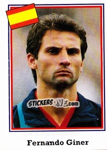 Cromo Fernando Giner - World Cup USA 1994 - Euroflash