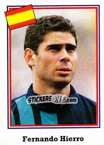 Sticker Fernando Hierro - World Cup USA 1994 - Euroflash