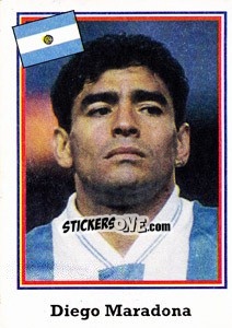 Sticker Diego Maradona - World Cup USA 1994 n. 227 - Euroflash