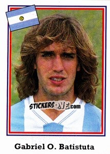 Sticker Gabriel O. Batistuta - World Cup USA 1994 - Euroflash