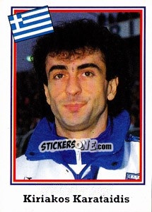 Sticker Kiriakos Karataidis - World Cup USA 1994 - Euroflash