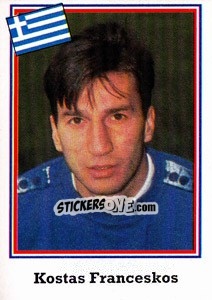 Cromo Kostas Franceskos - World Cup USA 1994 - Euroflash