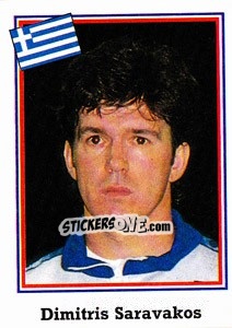 Sticker Dimitris Saravakos - World Cup USA 1994 - Euroflash