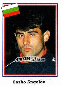 Sticker Sasho Angelov - World Cup USA 1994 - Euroflash