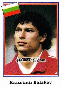 Sticker Krassimir Balakov - World Cup USA 1994 - Euroflash