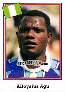 Sticker Alloysius Agu - World Cup USA 1994 n. 270 - Euroflash
