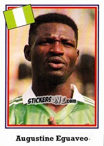 Cromo Augustine Eguaveo - World Cup USA 1994 - Euroflash