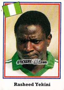 Sticker Rasheed Yekini - World Cup USA 1994 n. 278 - Euroflash