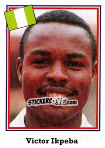 Sticker Victor Ikpeba - World Cup USA 1994 - Euroflash