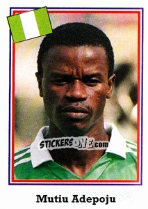 Sticker Mutiu Adepoju - World Cup USA 1994 - Euroflash