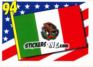 Sticker Mexico - World Cup USA 1994 - Euroflash
