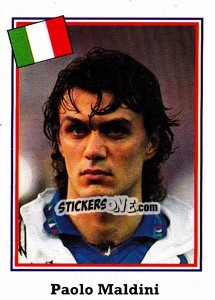 Cromo Paolo Maldini - World Cup USA 1994 - Euroflash