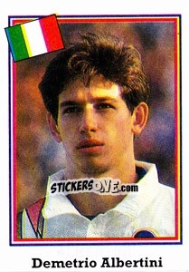 Sticker Demetrio Albertini - World Cup USA 1994 - Euroflash