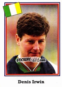 Sticker Denis Irwin - World Cup USA 1994 - Euroflash