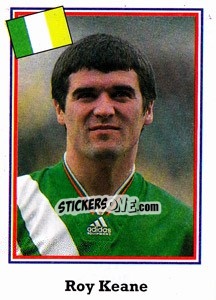 Sticker Roy Keane - World Cup USA 1994 n. 317 - Euroflash