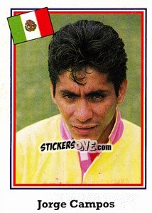 Sticker Jorge Campos - World Cup USA 1994 - Euroflash