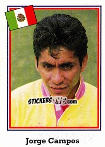 Sticker Jorge Campos - World Cup USA 1994 n. 341 - Euroflash