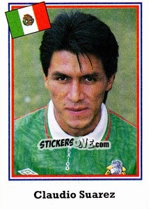Sticker Claudio Suarez - World Cup USA 1994 n. 343 - Euroflash