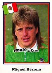 Cromo Miguel Herrera - World Cup USA 1994 - Euroflash