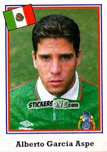 Sticker Alberto Garcia Aspe - World Cup USA 1994 - Euroflash