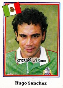 Cromo Hugo Sanchez - World Cup USA 1994 - Euroflash