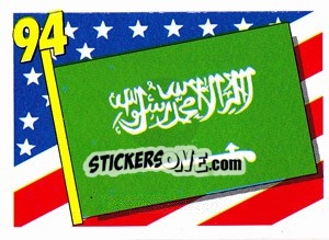 Cromo Saudi Arabia - World Cup USA 1994 - Euroflash