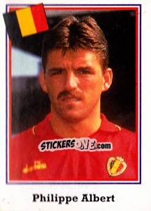 Sticker Philippe Albert - World Cup USA 1994 - Euroflash