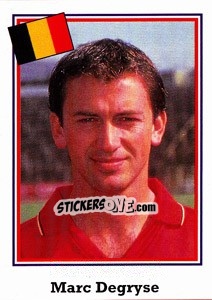 Sticker Marc Degryse - World Cup USA 1994 - Euroflash