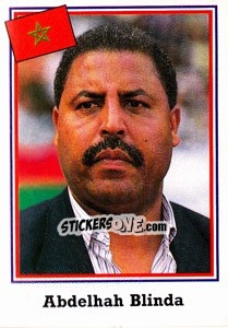 Cromo Abdelhah Blinda - World Cup USA 1994 - Euroflash