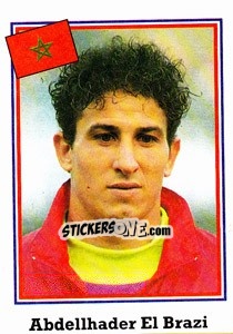 Sticker Abdellhader El Brazi - World Cup USA 1994 n. 377 - Euroflash