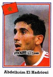 Sticker Abdelkrim El Hadrioui - World Cup USA 1994 - Euroflash