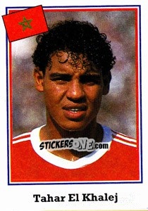 Sticker Tahar El Khalej - World Cup USA 1994 - Euroflash