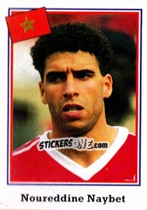 Sticker Noureddine Naybet - World Cup USA 1994 n. 380 - Euroflash
